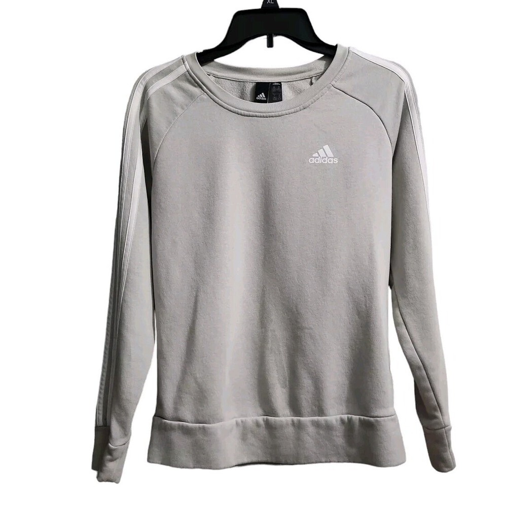 Adidas Sweatshirt Pullover Athleisure 3-Stripe Long‎ Sleeve XS